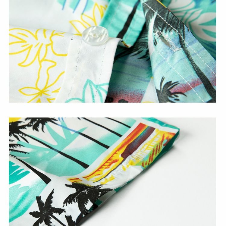 Shirt print design for customer to understand our Men’s Beach Patterned Sets