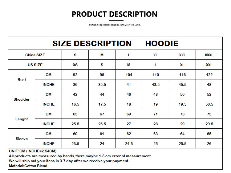 standard size chart for gap zip up hoodie styles to understand the customer
