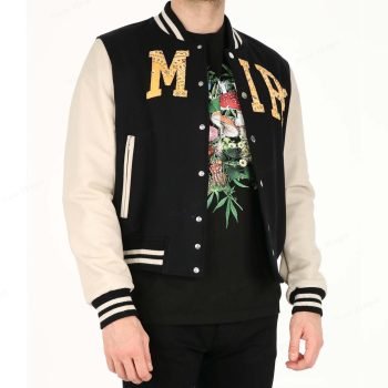 men varsity jacket with embroidery on it also customized design