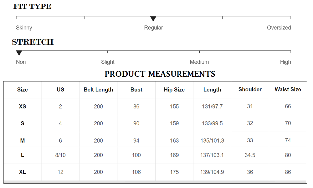 Size Chart for Ladies formal Dresses to customer understand the standard our design