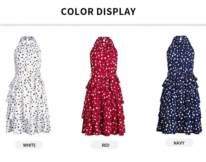 White dress colors table for customer to understand