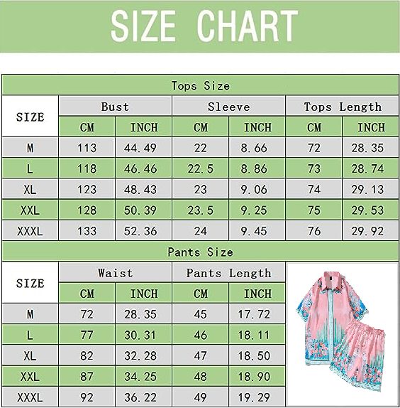 Shorts Sets Men Size