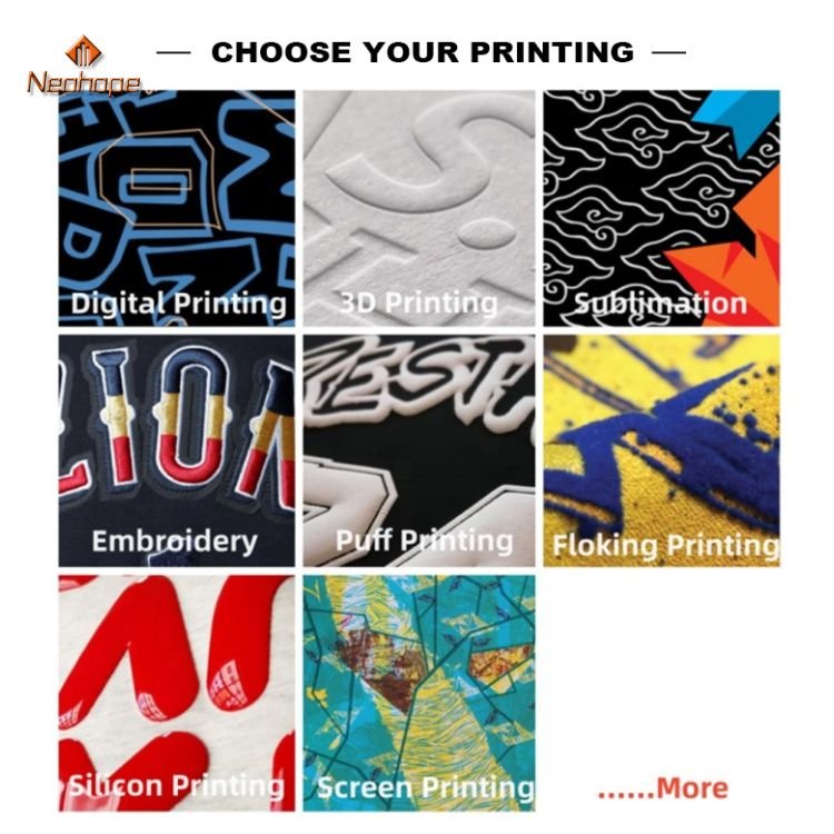 Printing Style for custom printing sweatshirts wit hoodie style or without hoodies style.