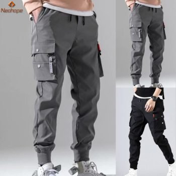 Elastic Cargo Pants For Mens