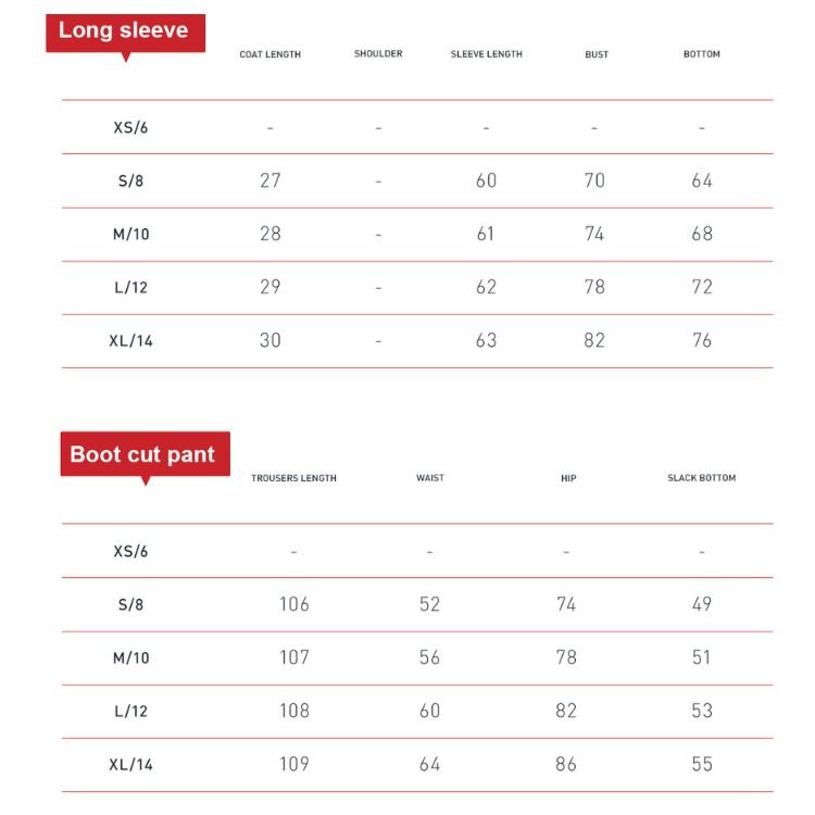 Women yoga cloth Size chart for Ribbed Yoga Set 