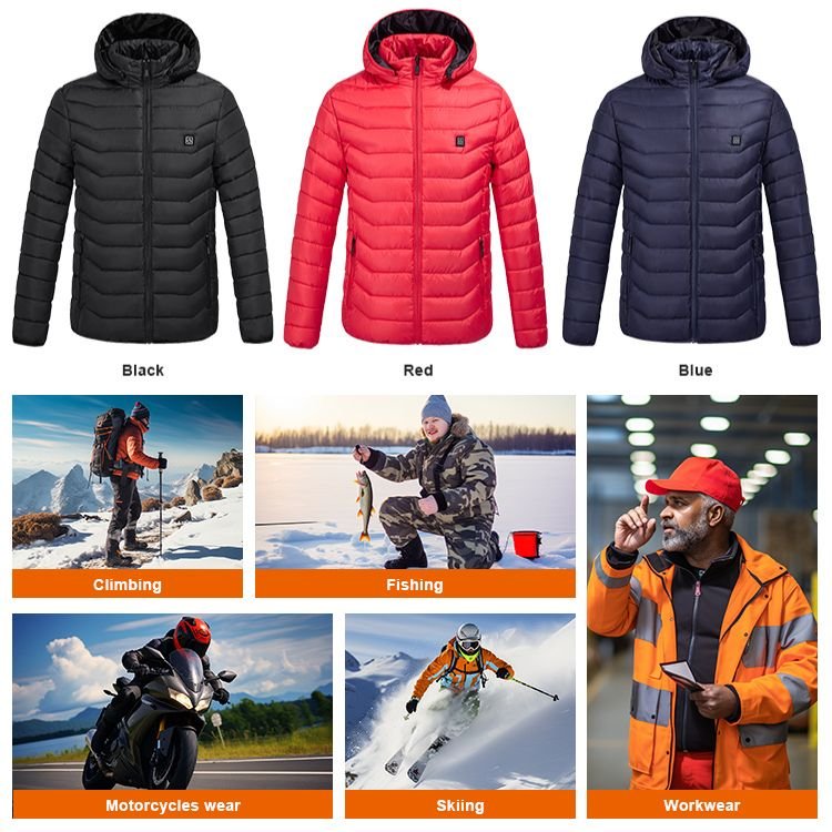 design and color for heated jacket