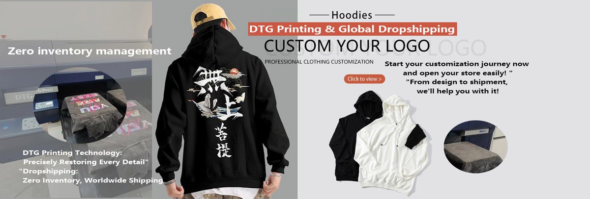 Create & Sell Custom T-Shirts & Hoodies with DTG + Dropshipping