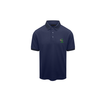 Premium Navy Blue Polo Shirts with Custom Embroidered Logo