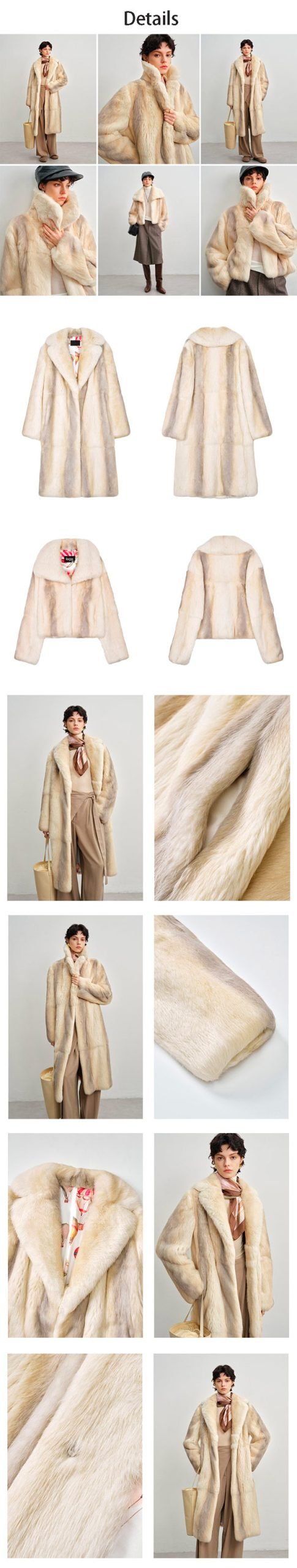 New Siberian Angora Rabbit Fur Coat (Bulk OEM) – Custom Length/Color/Lining for Brands details